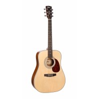 Cort Earth70 Open Pore Left Handed Dreadnought Acoustic Guitar